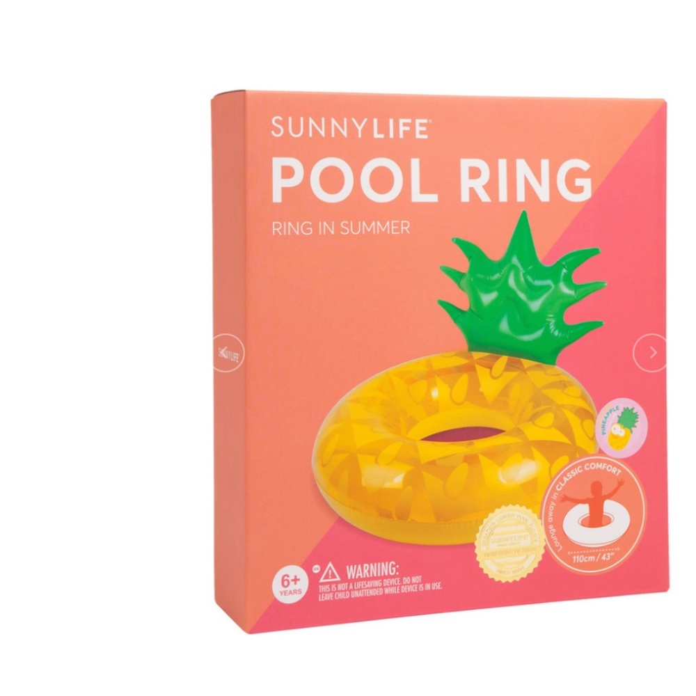 NEW IN BOX SUNNYLIFE | FLOAT | POOL RING PINEAPPLE
